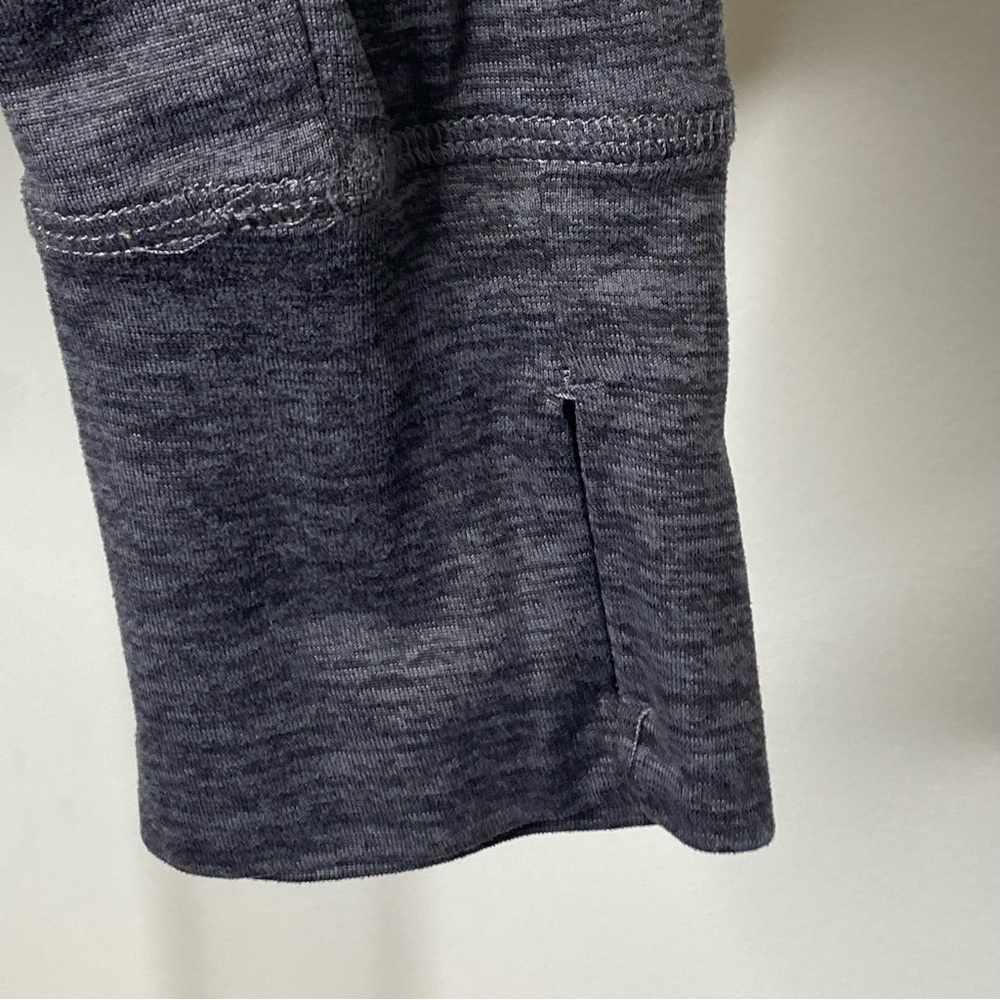 Gaiam Grey Silver Foil Lotus Graphic Print Hooded Top - Picture 4 of 8
